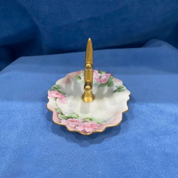 Vintage, ceramic hand painted, 3 piece vanity set. - Picture 9 of 15